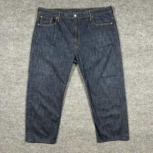 Levi's 569 Mens Relaxed Straight Jeans 42x30 Blue Denim Casual High Rise